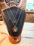 Large Paw Print Necklace