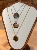 Circle Disc Necklace