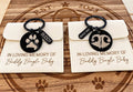 Black Personalized Pet Memorial Keychain